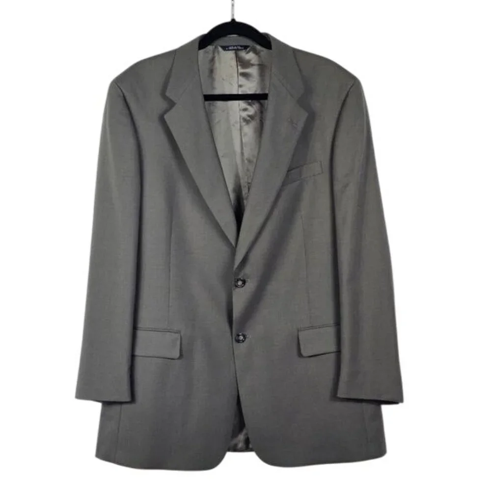 Vintage Brooks Brothers BrooksEase Wool Blazer‎ 43L Olive Old Money Ivy League